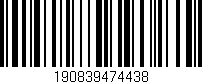 Código de barras (EAN, GTIN, SKU, ISBN): '190839474438'
