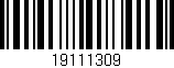 Código de barras (EAN, GTIN, SKU, ISBN): '19111309'