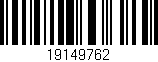 Código de barras (EAN, GTIN, SKU, ISBN): '19149762'