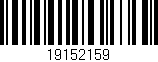 Código de barras (EAN, GTIN, SKU, ISBN): '19152159'