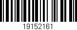 Código de barras (EAN, GTIN, SKU, ISBN): '19152161'