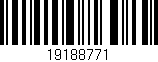 Código de barras (EAN, GTIN, SKU, ISBN): '19188771'