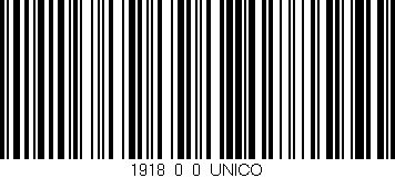 Código de barras (EAN, GTIN, SKU, ISBN): '1918_0_0_UNICO'