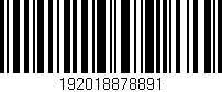 Código de barras (EAN, GTIN, SKU, ISBN): '192018878891'