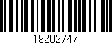 Código de barras (EAN, GTIN, SKU, ISBN): '19202747'