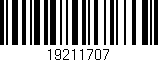 Código de barras (EAN, GTIN, SKU, ISBN): '19211707'