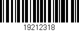 Código de barras (EAN, GTIN, SKU, ISBN): '19212318'
