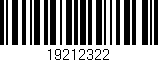 Código de barras (EAN, GTIN, SKU, ISBN): '19212322'