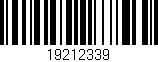 Código de barras (EAN, GTIN, SKU, ISBN): '19212339'