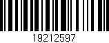 Código de barras (EAN, GTIN, SKU, ISBN): '19212597'
