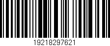 Código de barras (EAN, GTIN, SKU, ISBN): '19218297621'