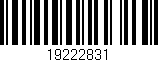 Código de barras (EAN, GTIN, SKU, ISBN): '19222831'
