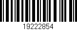 Código de barras (EAN, GTIN, SKU, ISBN): '19222854'