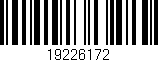 Código de barras (EAN, GTIN, SKU, ISBN): '19226172'