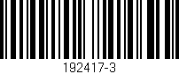 Código de barras (EAN, GTIN, SKU, ISBN): '192417-3'