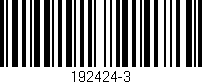 Código de barras (EAN, GTIN, SKU, ISBN): '192424-3'