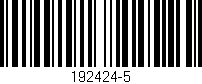 Código de barras (EAN, GTIN, SKU, ISBN): '192424-5'