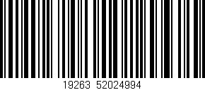 Código de barras (EAN, GTIN, SKU, ISBN): '19263|52024994'