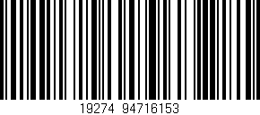 Código de barras (EAN, GTIN, SKU, ISBN): '19274|94716153'