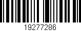Código de barras (EAN, GTIN, SKU, ISBN): '19277286'