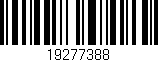 Código de barras (EAN, GTIN, SKU, ISBN): '19277388'
