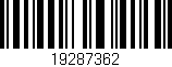 Código de barras (EAN, GTIN, SKU, ISBN): '19287362'