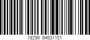 Código de barras (EAN, GTIN, SKU, ISBN): '19299|94831151'