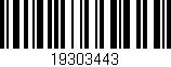 Código de barras (EAN, GTIN, SKU, ISBN): '19303443'