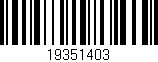 Código de barras (EAN, GTIN, SKU, ISBN): '19351403'