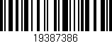 Código de barras (EAN, GTIN, SKU, ISBN): '19387386'