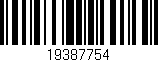 Código de barras (EAN, GTIN, SKU, ISBN): '19387754'