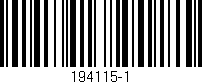 Código de barras (EAN, GTIN, SKU, ISBN): '194115-1'