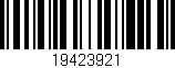 Código de barras (EAN, GTIN, SKU, ISBN): '19423921'