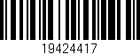 Código de barras (EAN, GTIN, SKU, ISBN): '19424417'