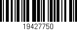 Código de barras (EAN, GTIN, SKU, ISBN): '19427750'