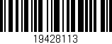 Código de barras (EAN, GTIN, SKU, ISBN): '19428113'