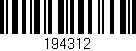 Código de barras (EAN, GTIN, SKU, ISBN): '194312'
