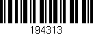 Código de barras (EAN, GTIN, SKU, ISBN): '194313'