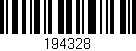 Código de barras (EAN, GTIN, SKU, ISBN): '194328'