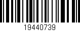 Código de barras (EAN, GTIN, SKU, ISBN): '19440739'