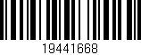 Código de barras (EAN, GTIN, SKU, ISBN): '19441668'