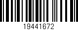 Código de barras (EAN, GTIN, SKU, ISBN): '19441672'