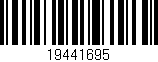 Código de barras (EAN, GTIN, SKU, ISBN): '19441695'