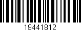 Código de barras (EAN, GTIN, SKU, ISBN): '19441812'