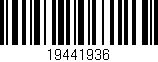 Código de barras (EAN, GTIN, SKU, ISBN): '19441936'