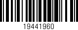 Código de barras (EAN, GTIN, SKU, ISBN): '19441960'