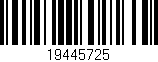 Código de barras (EAN, GTIN, SKU, ISBN): '19445725'