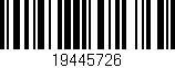 Código de barras (EAN, GTIN, SKU, ISBN): '19445726'