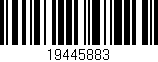 Código de barras (EAN, GTIN, SKU, ISBN): '19445883'
