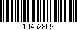 Código de barras (EAN, GTIN, SKU, ISBN): '19452809'